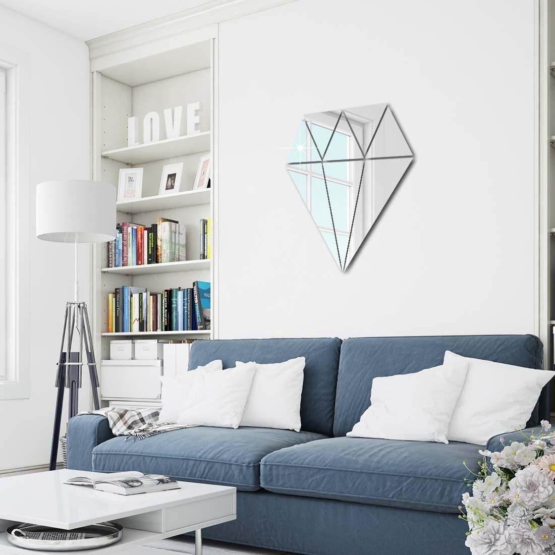 Acrylic Diamond Mirror Wall Sticker