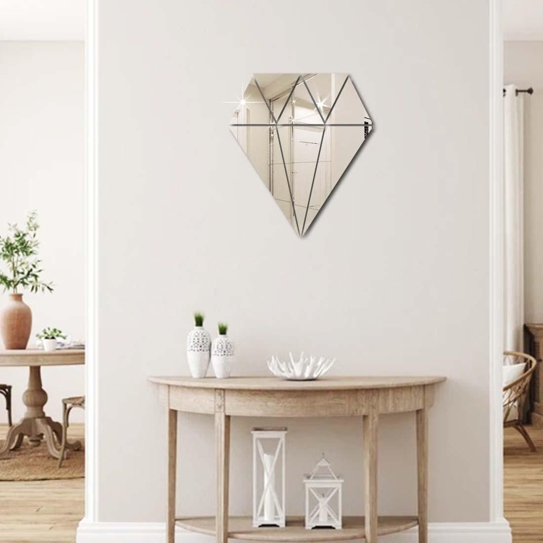 Acrylic Diamond Mirror Wall Sticker