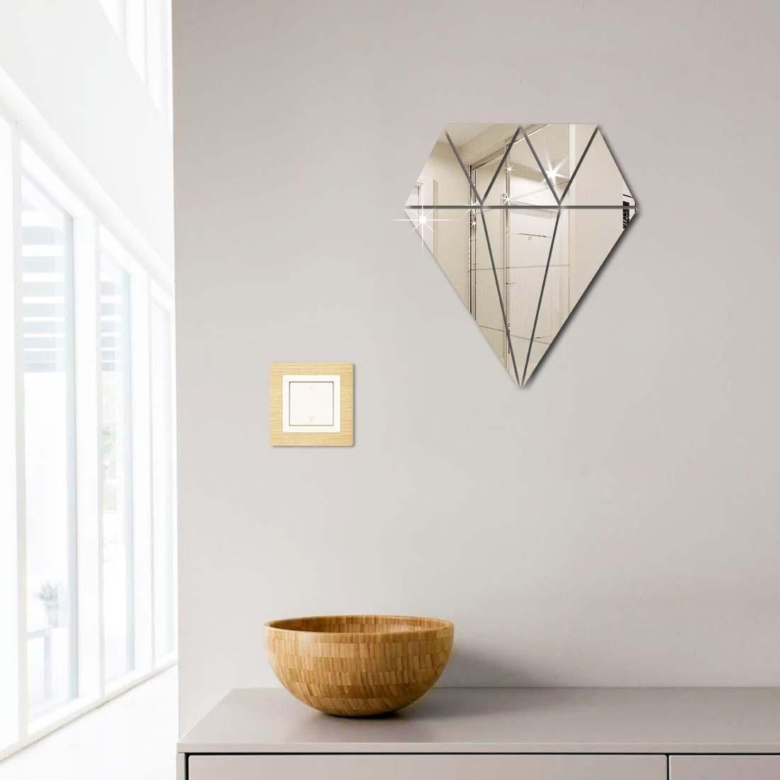 Acrylic Diamond Mirror Wall Sticker