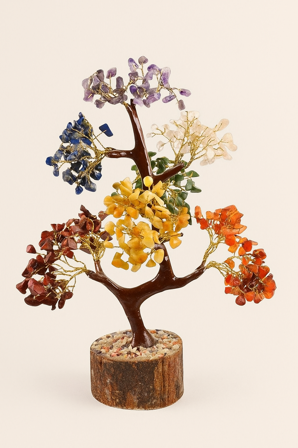 7 Chakra Natural Gemstone Crystal Tree